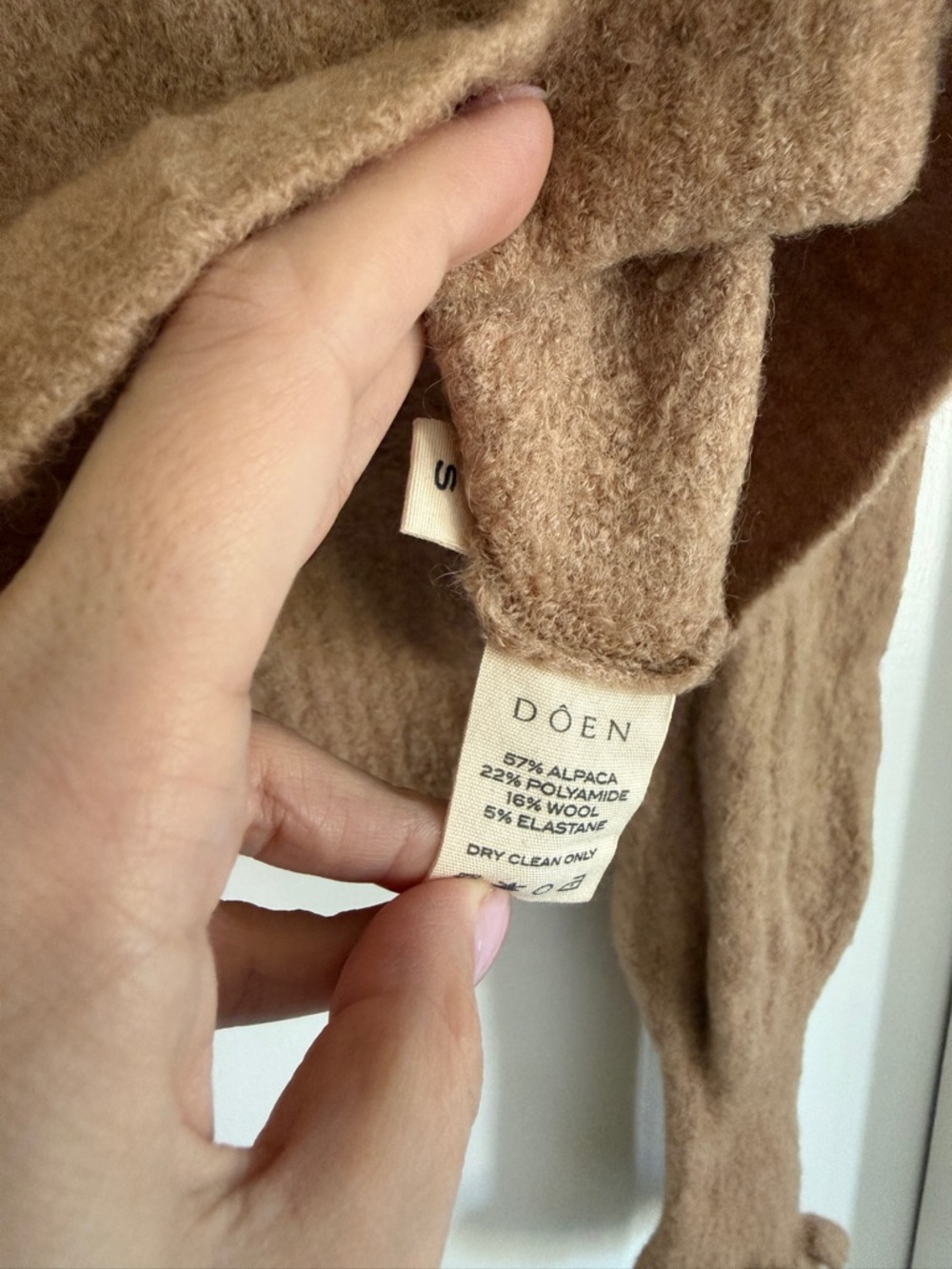 Doen Camel Ruffle-Trim Sweater - Picture 3 of 5